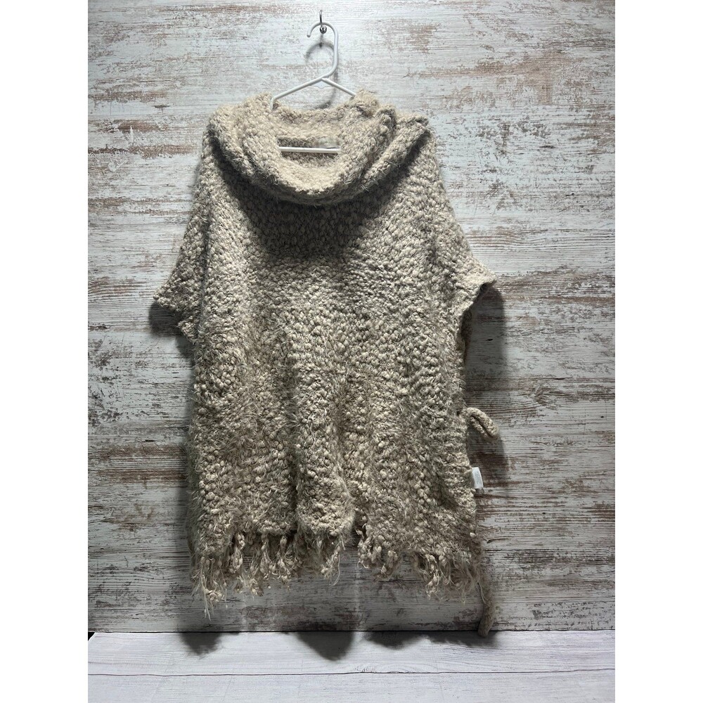 Altar’s State cream soft cowl neck poncho S/M